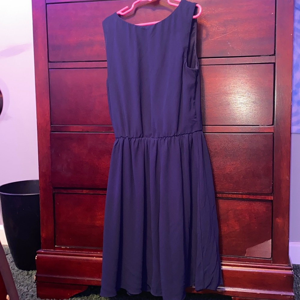 Navy Blue elastic band dress